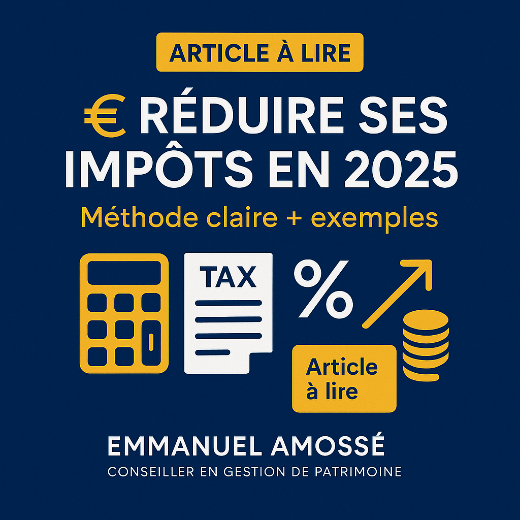 💶 Comment réduire ses impôts en 2025 grâce à la gestion de patrimoine&nbsp;?