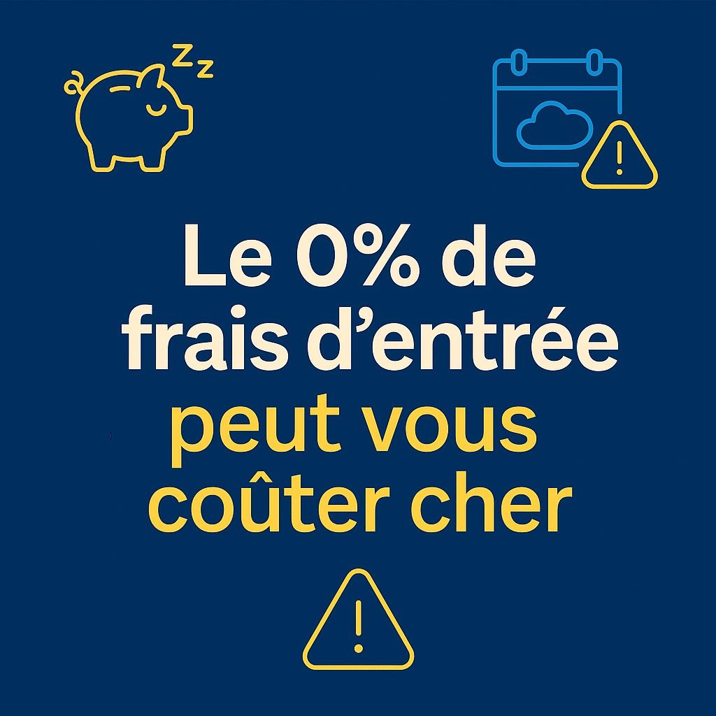 Le “0 % de frais d’entrée” peut vous coûter&nbsp;cher